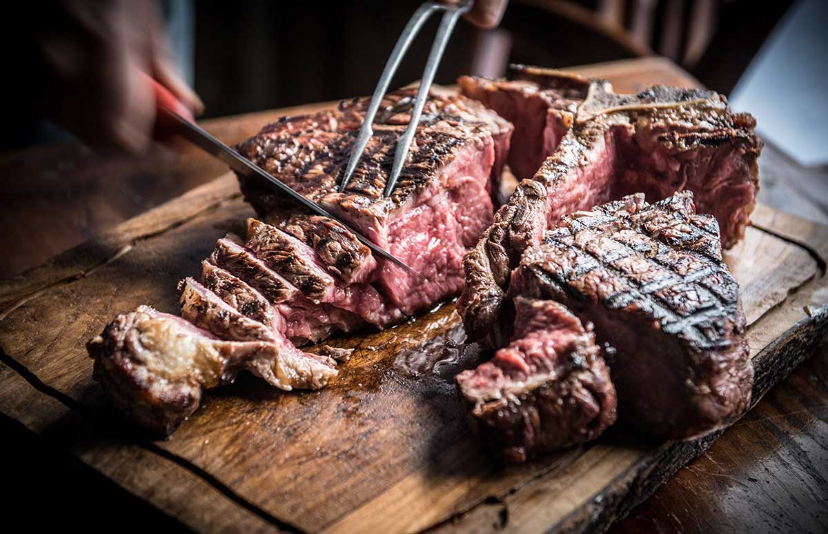 Bistecca alla Fiorentina at Trattoria Mario