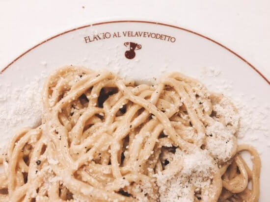 Cacio e Pepe at Flavio al Velavevodetto