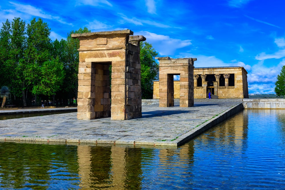 The Temple of Debod Templo de Debod is an ancient Egyptian temple in Madrid Spain min