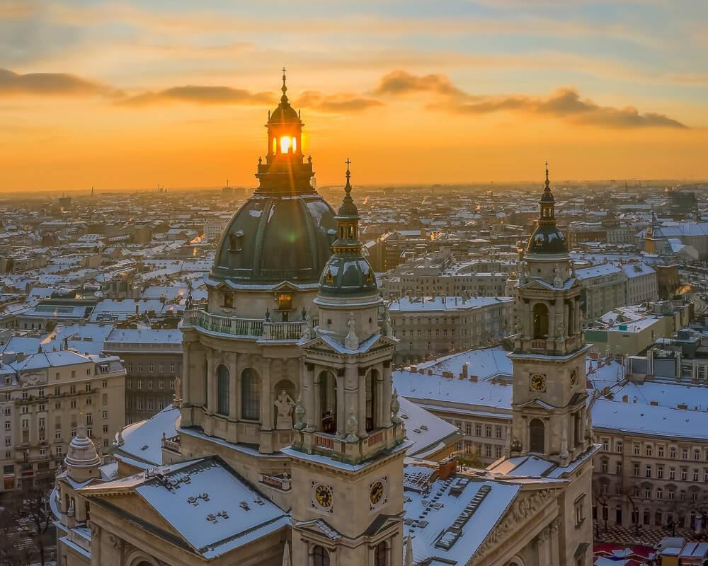 life in winter budapest - st stephen basilica