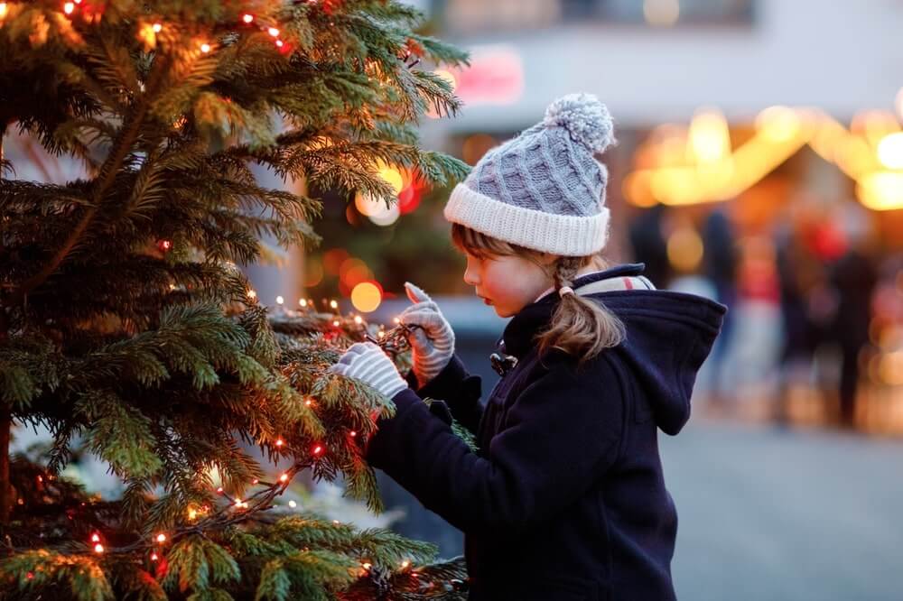 christmas market europe - Girl