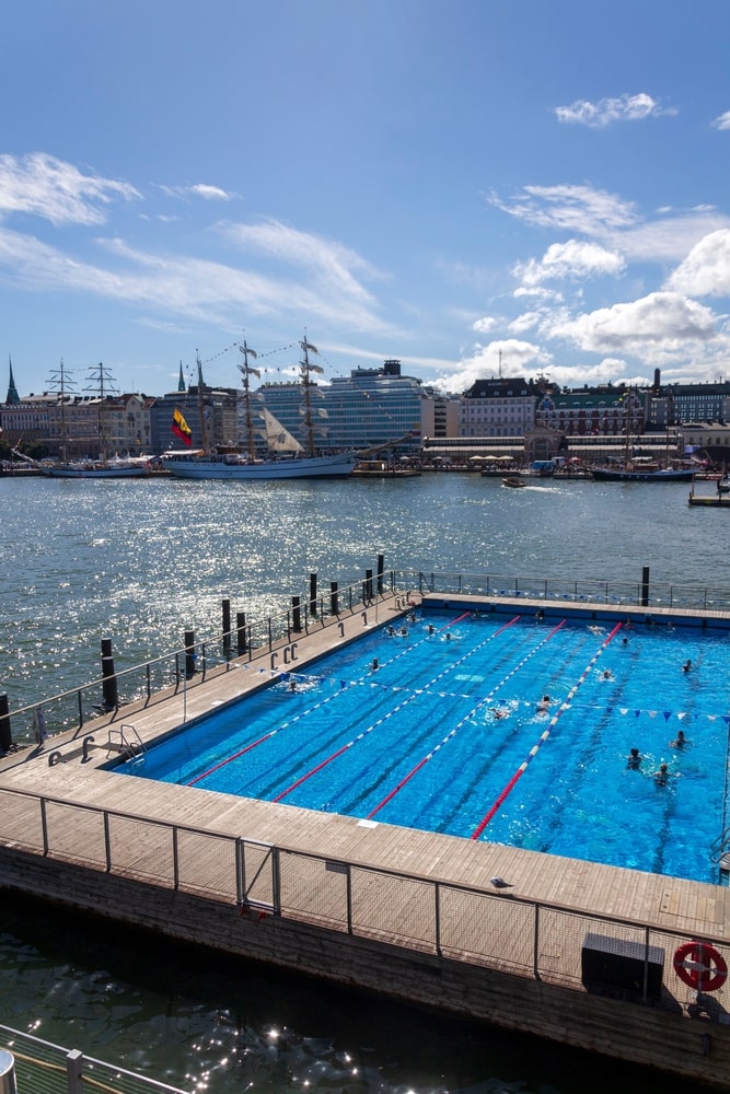 free tour guide to helsinki - swimming pool